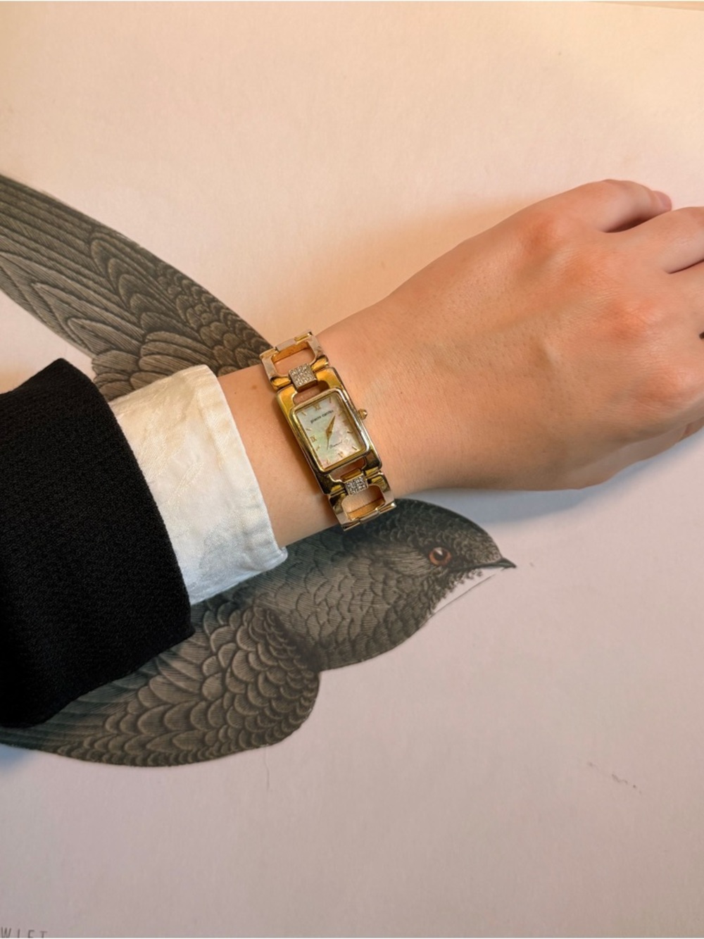 Pierre Cardin Gold Tone Rectangular Bracelet Watch